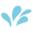 illustration gouttes d'eau bleues